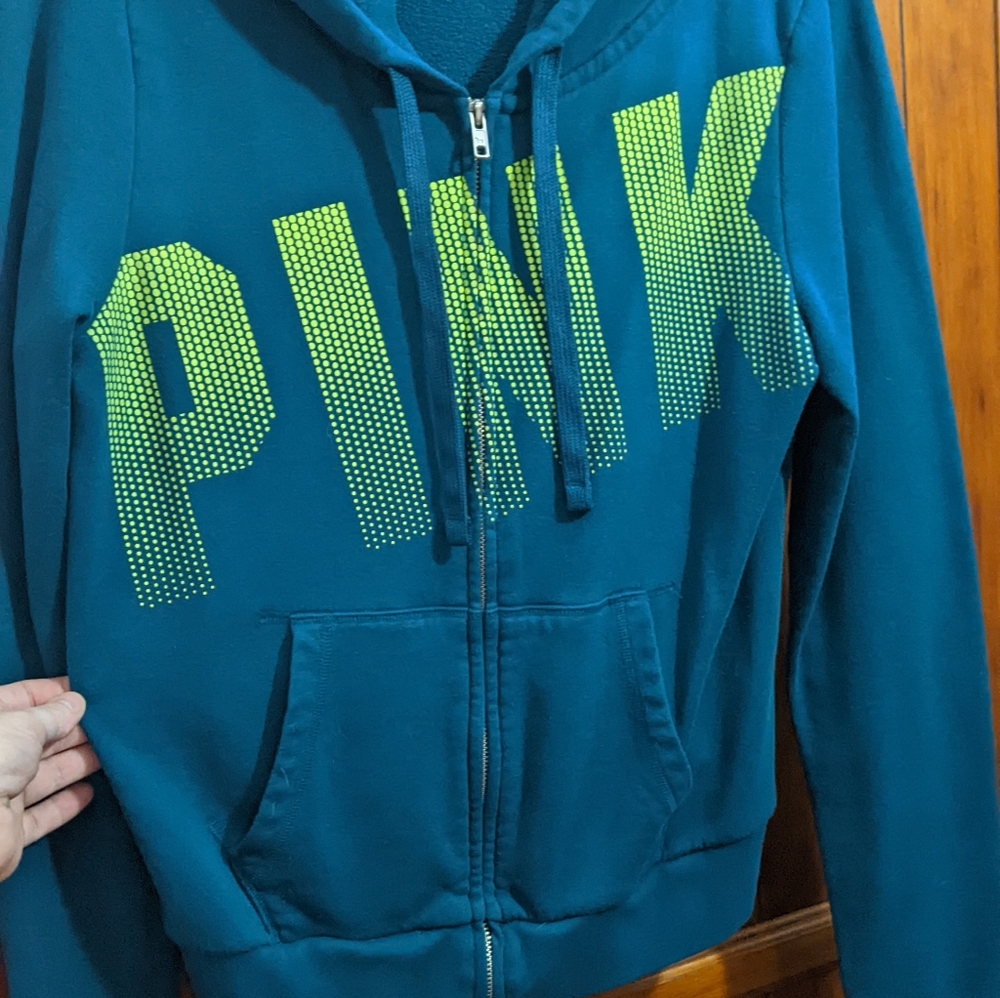 Pink zip up hoody
